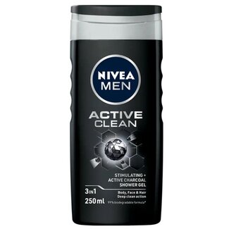 Nivea Nivea Men Active Clean shower gel 250 Millilitres