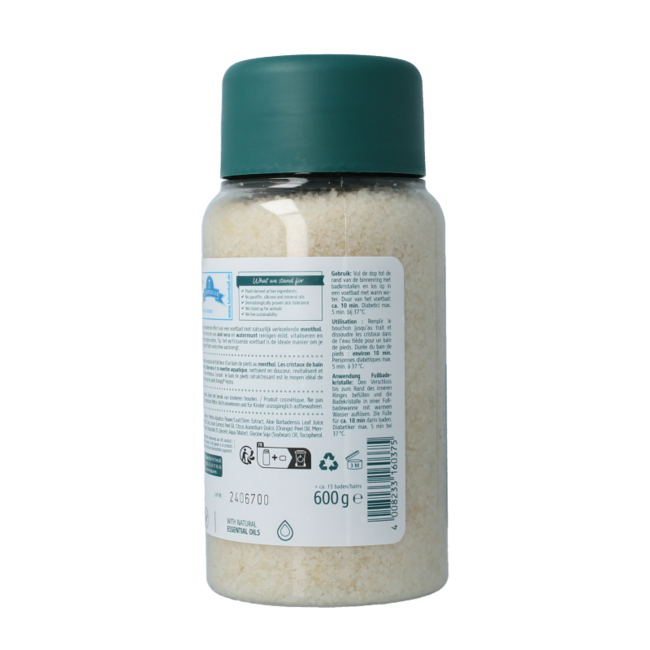 Kryształki do kąpieli stóp chłodzące aloes i mięta wodna 600 g