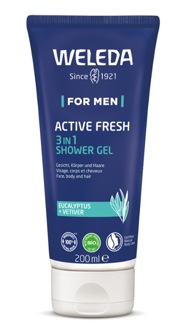Weleda Men active fresh gel de ducha 3 en 1 200 mililitros