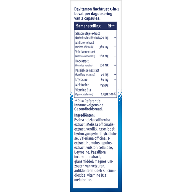 Davitamon Night Rest 3-in-1 20 Capsules