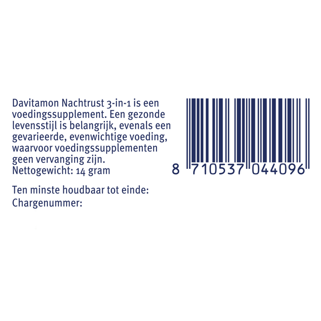 Davitamon Nachtrust 3-in-1 20 Cápsulas