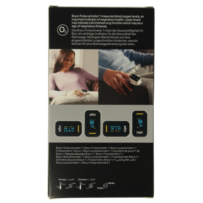 Braun Pulsoximeter, 1 Stück