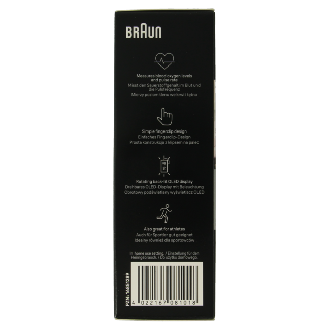 Braun Pulse oximeter 1 Piece