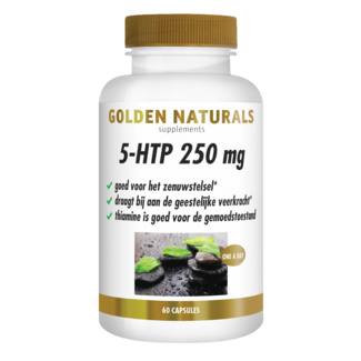 Golden Naturals 5-HTP 250mg 60 cápsulas vegetarianas