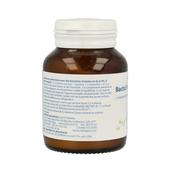 Metagenics Bactiol immune 66 raciones 140 Gramos