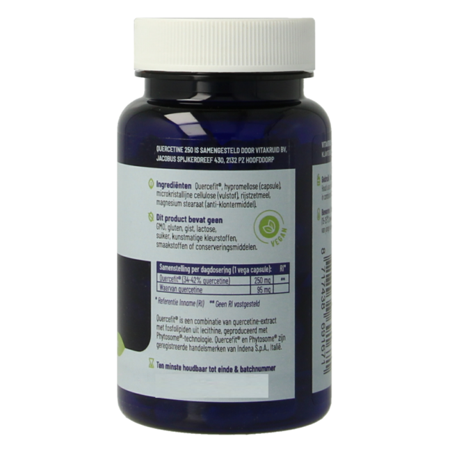 Quercetina 250 Quercefit Tecnologia Phytosome 60 Capsule Vegetali