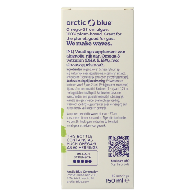 Aceite de algas DHA y EPA 150 mililitros