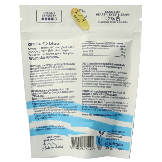 Reines Alaska MSC Fischöl 60 Softgels