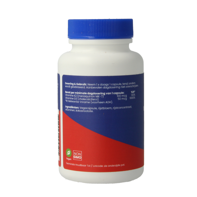 Vitamine K2 & D3 vegan 60 Vegetarische capsules