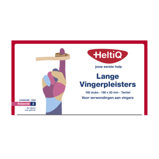 Heltiq Heltiq Finger Plaster long textile 180 x 20mm 100 Pieces