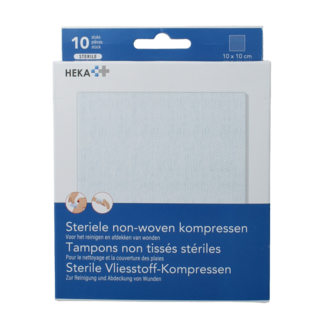 Heka Klein Non-woven sterile swabs 10 x 10 cm - 10 pack
