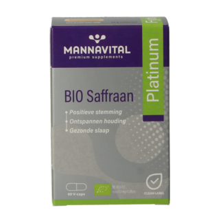 Mannavital Saffraan platinum 60 Cápsulas vegetarianas