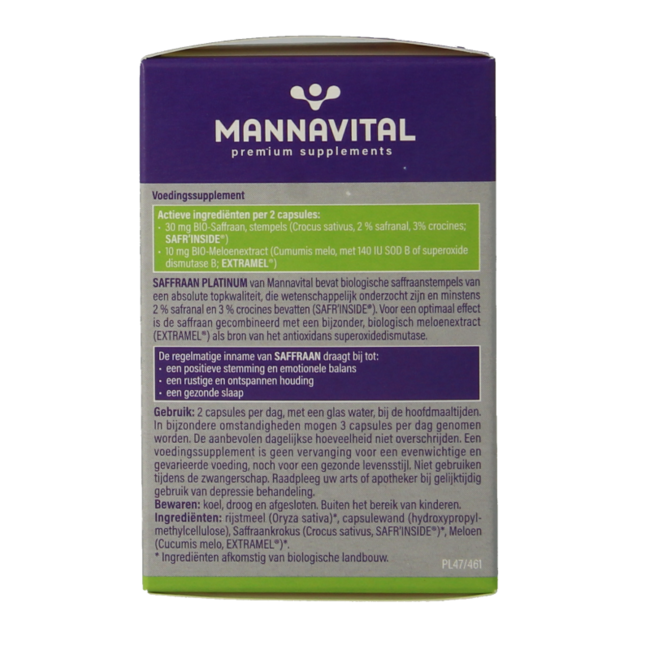 Saffron Platinum 60 Vegetarian Capsules