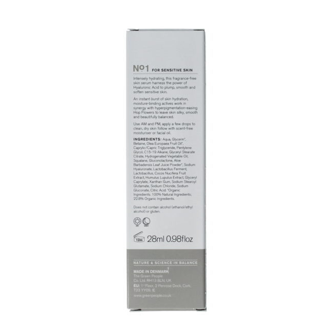 Green People Nordic Roots serum hyaluronic booster 28 Milliliter