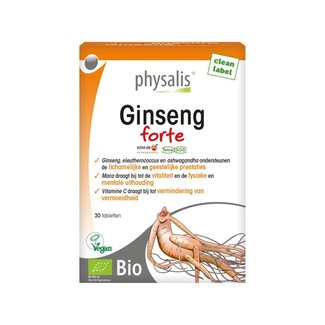 Physalis Physalis Ginseng Forte Organic 30 Tablets