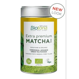 Biotona Poudre de thé matcha bio Extra premium 80 g