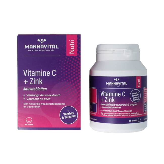 Vitamine C plus zink 60 Tabletten