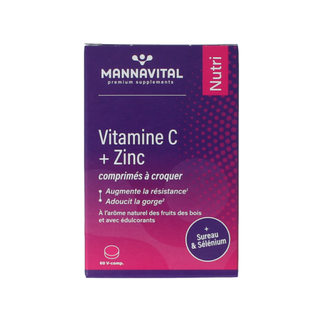 Vitamin C plus Zink 60 Tabletten