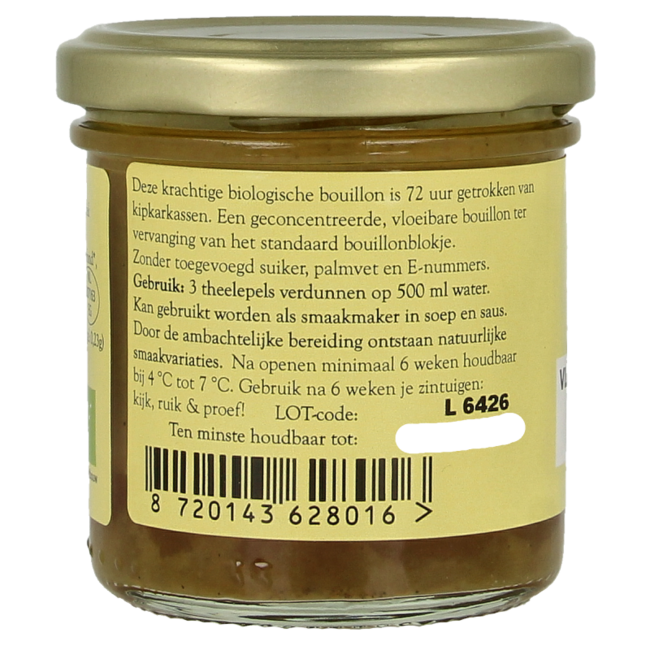 Bouillon de poulet liquide bio 150 ml