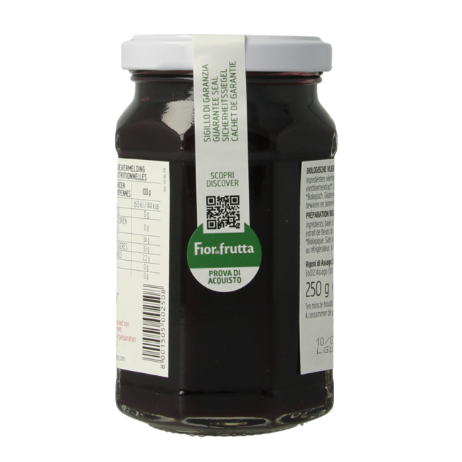 Mermelada de flor de saúco y bayas de saúco bio 250 gramos