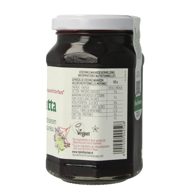 Mermelada de flor de saúco y bayas de saúco bio 250 gramos
