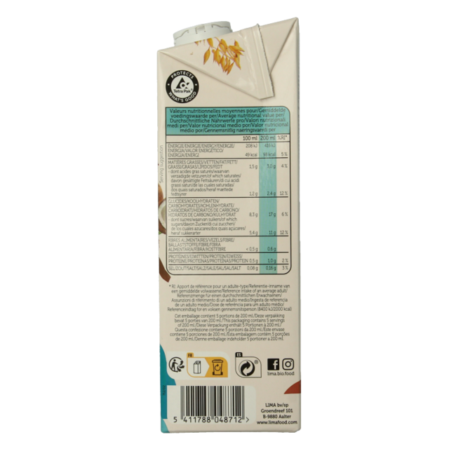 Organic oat coconut drink 1 Litre