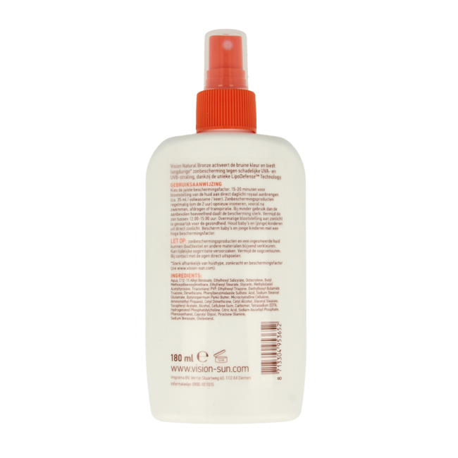 Vision Medium bronzo naturale SPF30 180 Millilitri