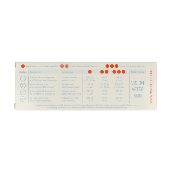 Vision High sensitive LSF50+ 185 Milliliter