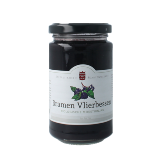 Marienwaerdt Marienwaerdt Kitchen Garden Jam blackberry and elderberry organic 250 Gram