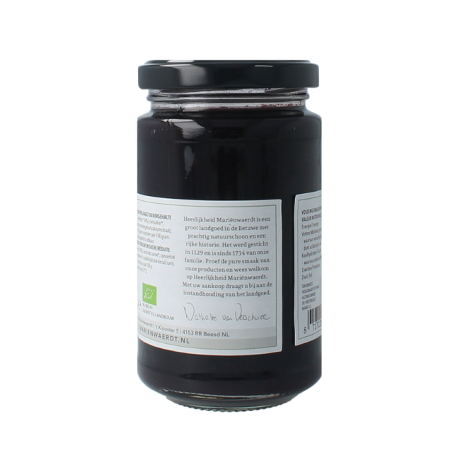Marienwaerdt Moestuinjam Brombeeren und Holunderbeeren bio 250 Gramm