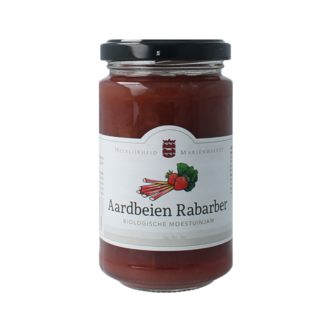 Marienwaerdt Marienwaerdt Moestuinjam Rhabarber Erdbeere Bio 250 Gramm