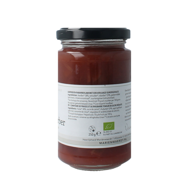 Dżem ogrodowy Marienwaerdt rabarbar truskawka bio 250 Gram