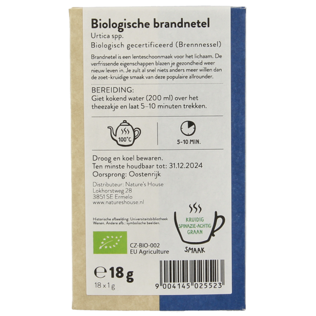 Sonnentor Té de ortiga bio 18 bolsitas