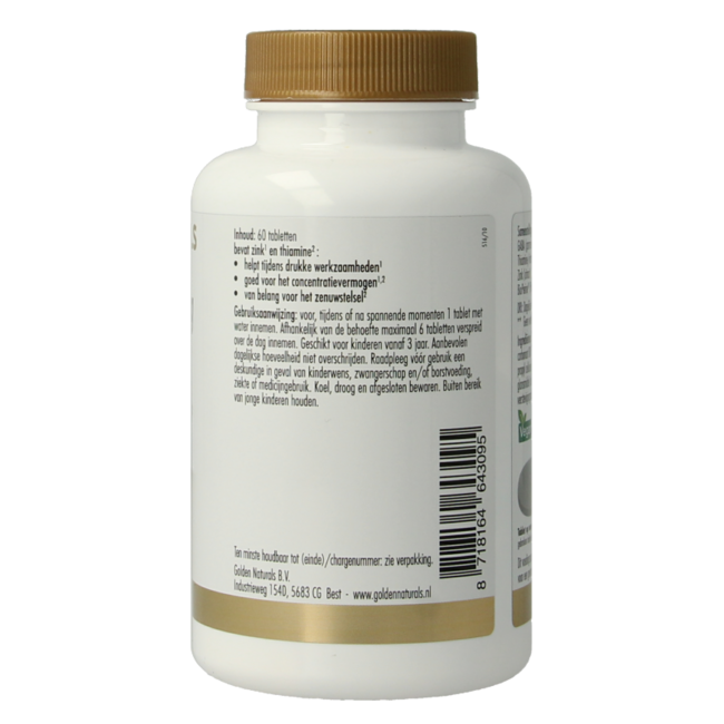 Golden Naturals GABA 1000 mg 60 comprimés