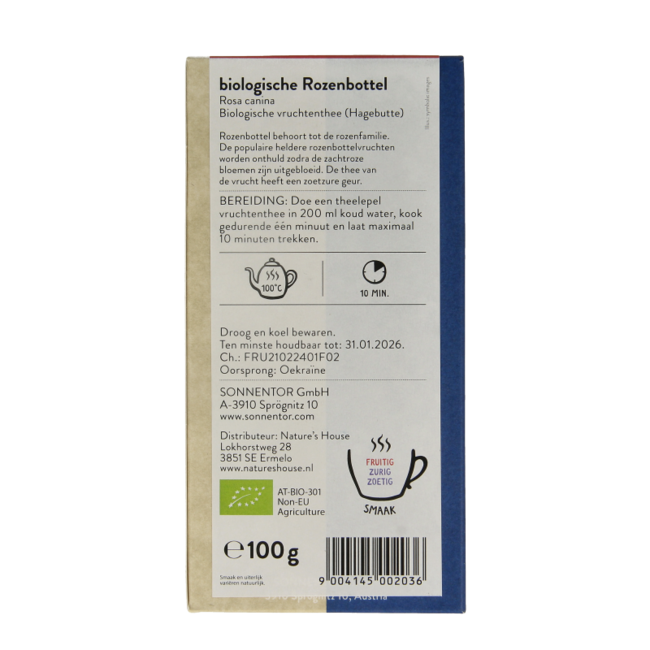 Té de escaramujo a granel ecológico 100 g