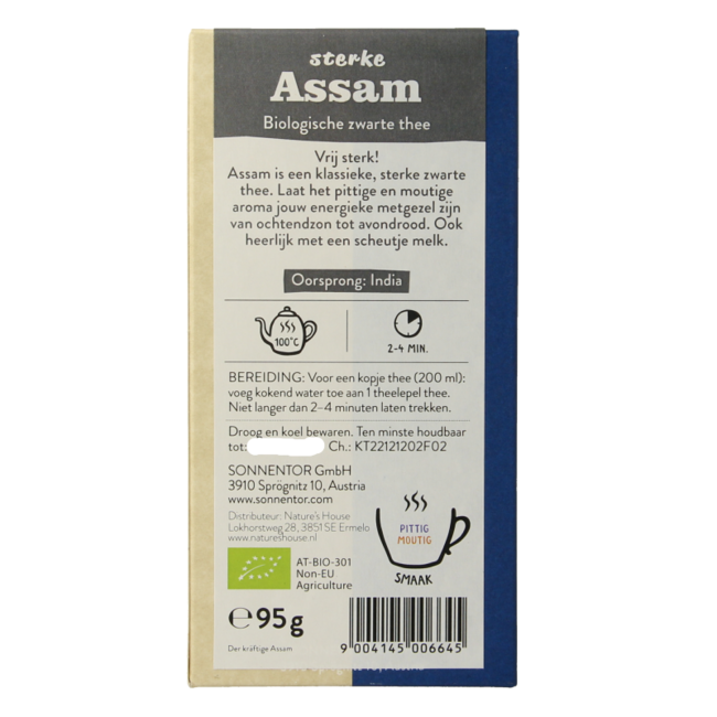 Sonnentor té negro inglés a granel bio 95 gramos