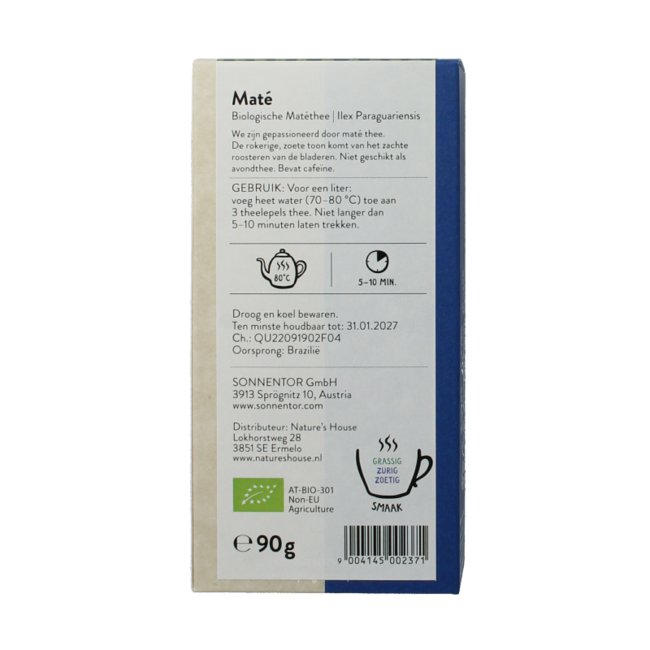 Sonnentor Herbata Mate sypana bio 90 Gram