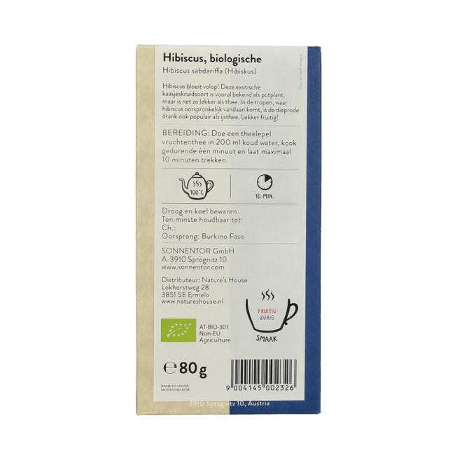 Sonnentor Organic Loose Hibiscus Tea 80g