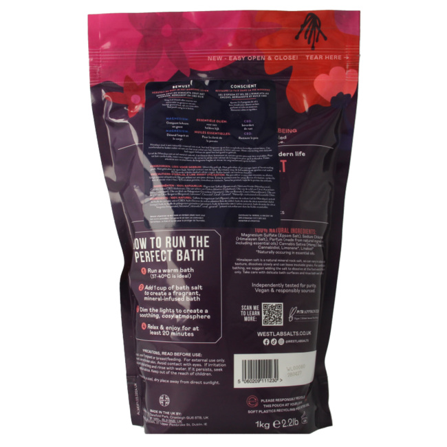 Westlab Sales de baño Mindful 1 Kilogramo