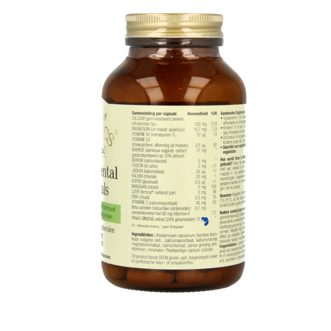 Bone & dental essentials 120 cápsulas vegetales