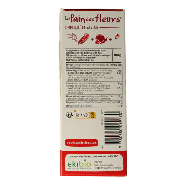 Pain Des Fleurs Aperitif Cracker Tomate/Paprika Bio 150 Gramm