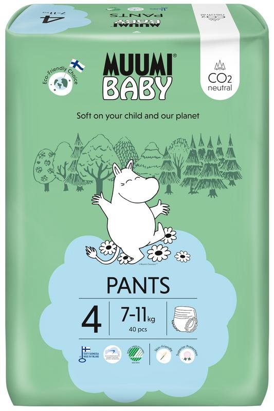 Muumi Baby Baby luierbroekje 4 7-11kg 40 Stuks