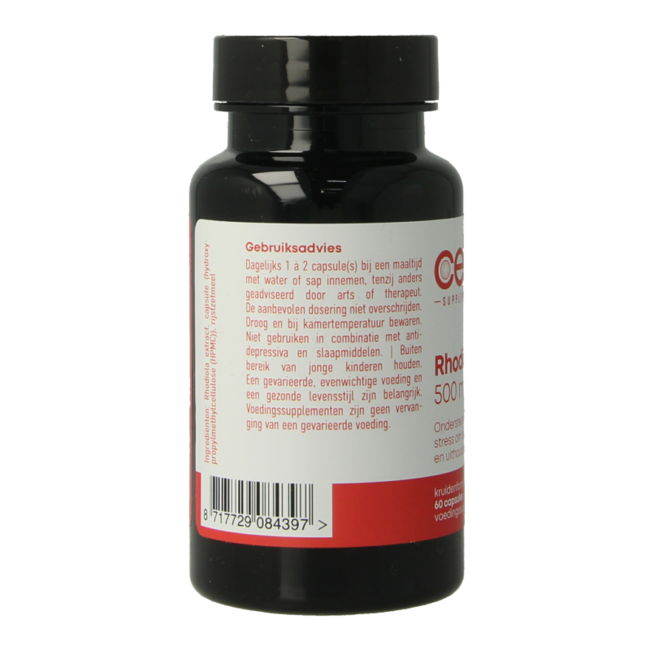 CellCare Rhodiola 500mg 60 Vegetarian Capsules