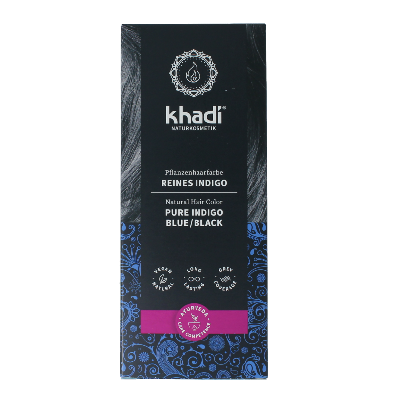 Khadi Tinta per capelli indaco puro 100 Grammi