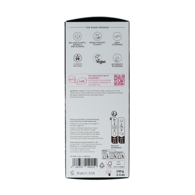 Coloration capillaire noisette naturelle 100 Grammes
