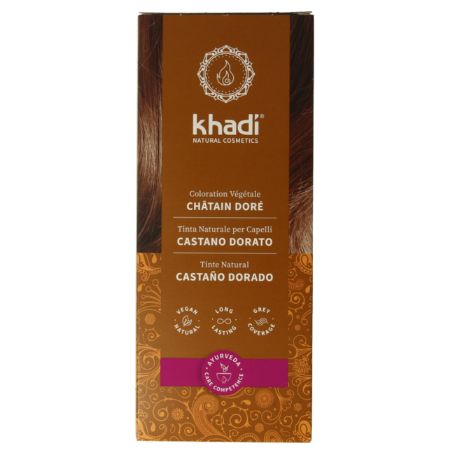 Khadi Hair Colour Golden Brown 100g