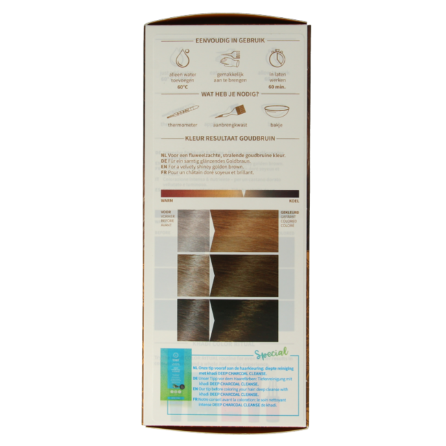 Tinte vegetal Khadi castaño dorado 100 g