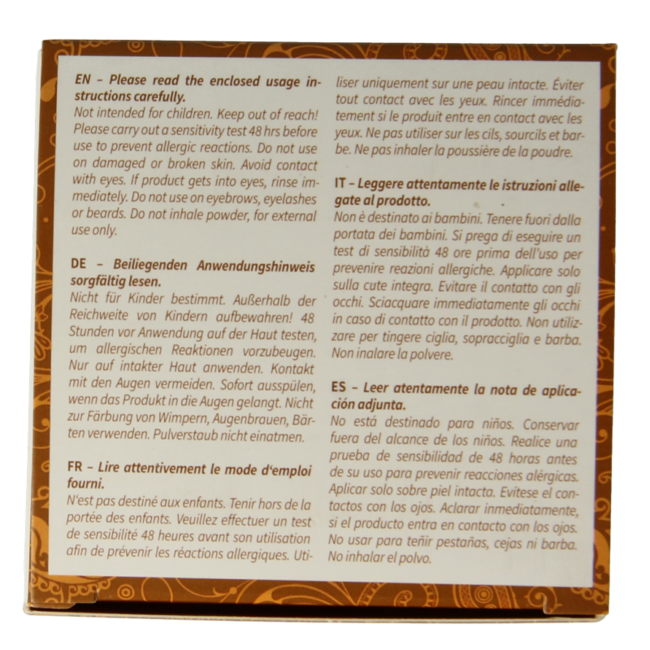 Tinte vegetal Khadi castaño dorado 100 g