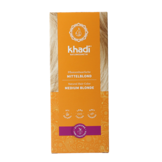 Khadi Hair Colour Medium Blonde 100 Grams