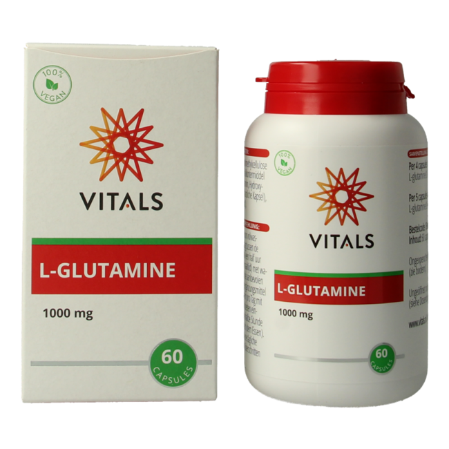 Vitals L-Glutamina 1000mg 60 Cápsulas